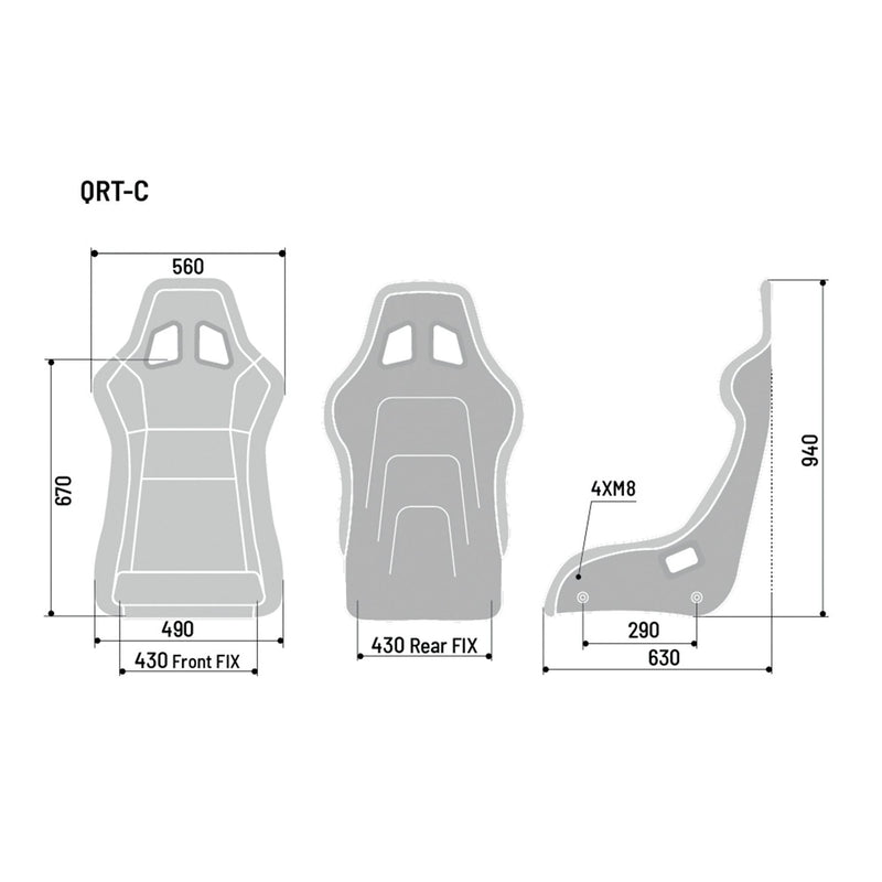 Sparco QRT-C Carbon Racing Seat — view 3