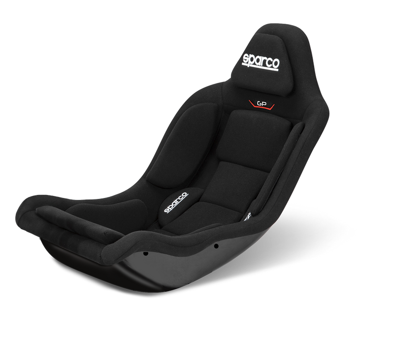 Sparco GP black fabric seat front view