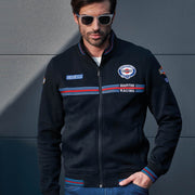 Sparco Martini Racing Full Zip Sweatshirt — Black — view 3