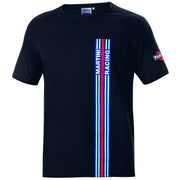 Sparco Martini Racing Big Stripes T-Shirt — Black — view 2
