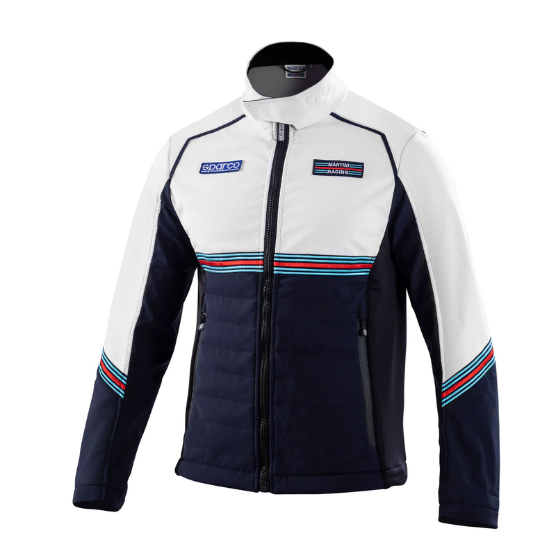 Sparco Martini Racing Softshell Jacket — Blue/White — view 1