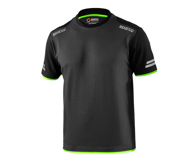 Sparco Tech Tucson T-Shirt - Black/Grey/Navy