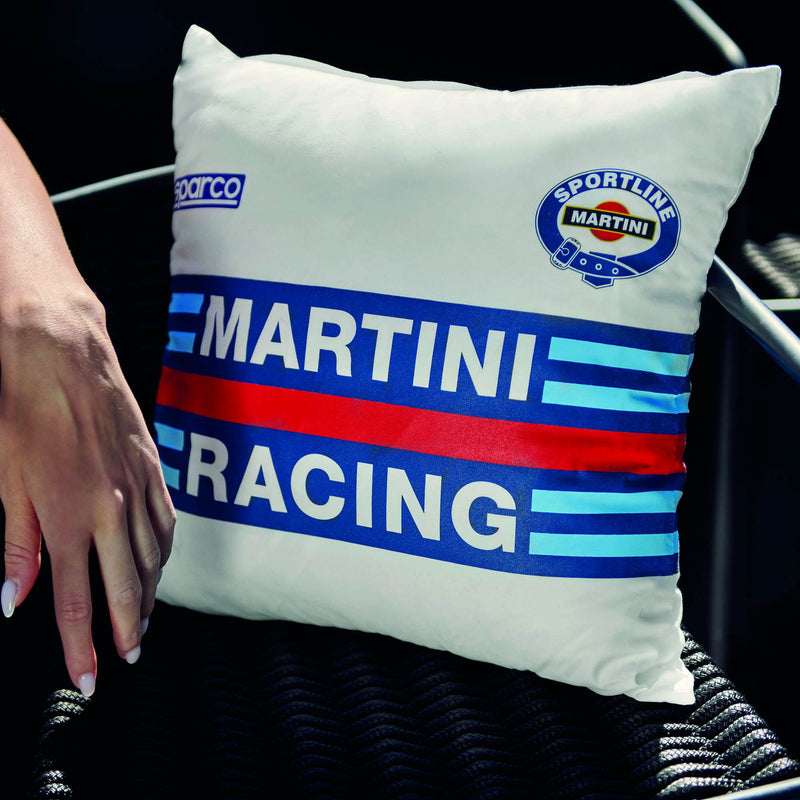 Sparco Martini Racing Replica Cushion 40 × 40 cm — White — view 5