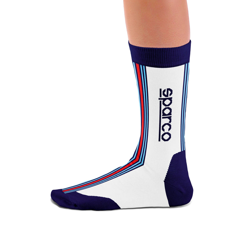 Sparco Martini Racing Iconic Socks — White/Blue — view 2