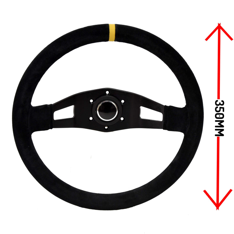 LTEC LTEC066 350 mm Suede Steering Wheel