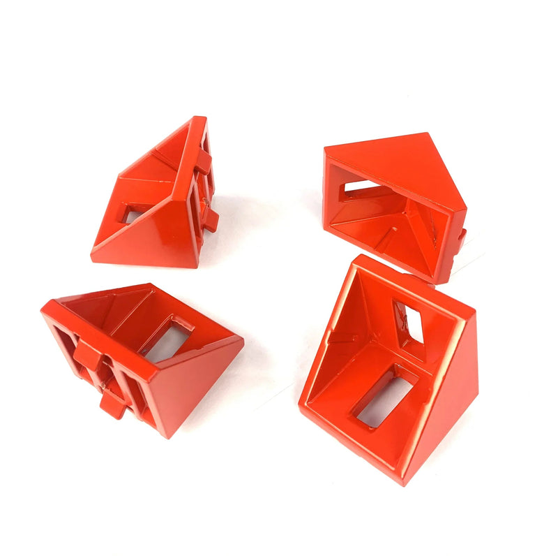 SimXPro 4x Corner bracket - 4040 Aluminium Racing Red