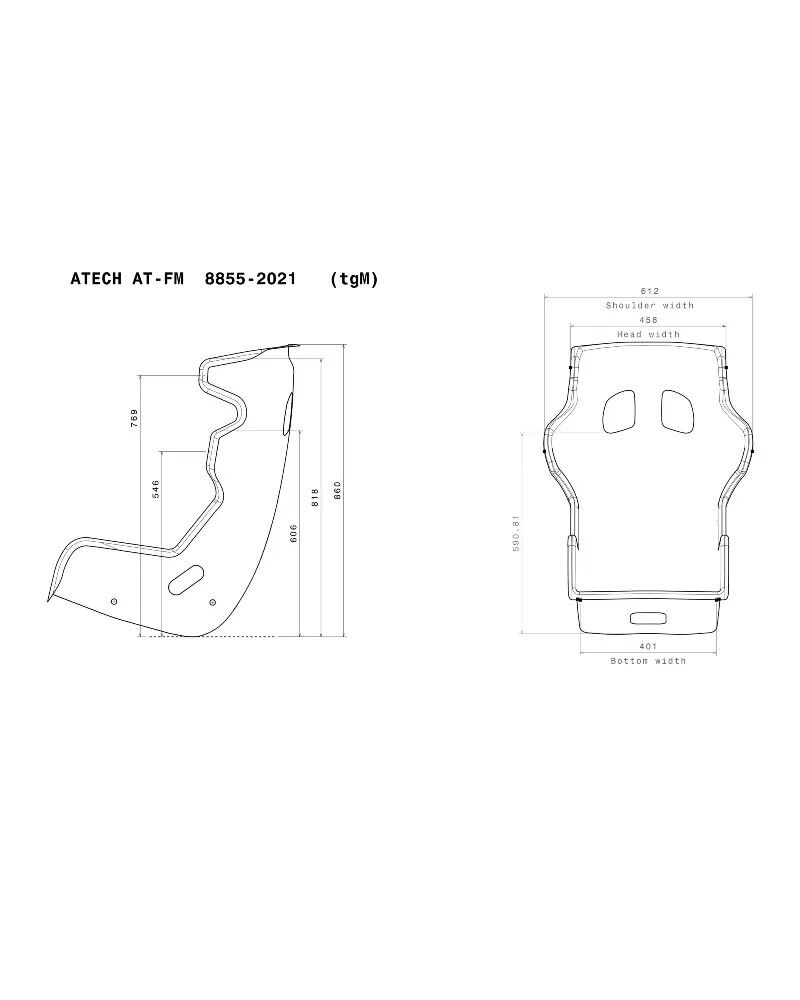 Atech AT-FM Racing Seat – FIA 8855-2021