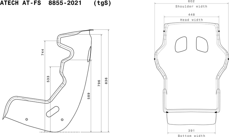 Atech AT-FS Racing Seat – FIA 8855-2021