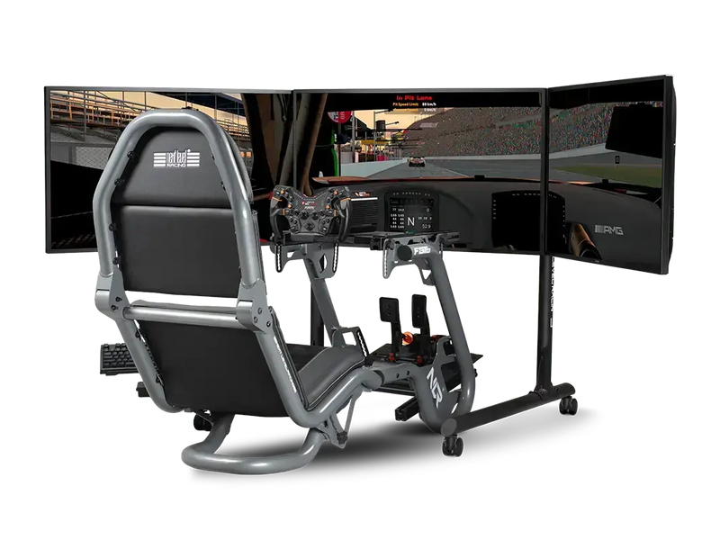 Next Level Racing® Round Tube Freestanding Triple Monitor Stand (Up to 3 x 43”) - Next Level Racing - Sim Race Webshop product image 5