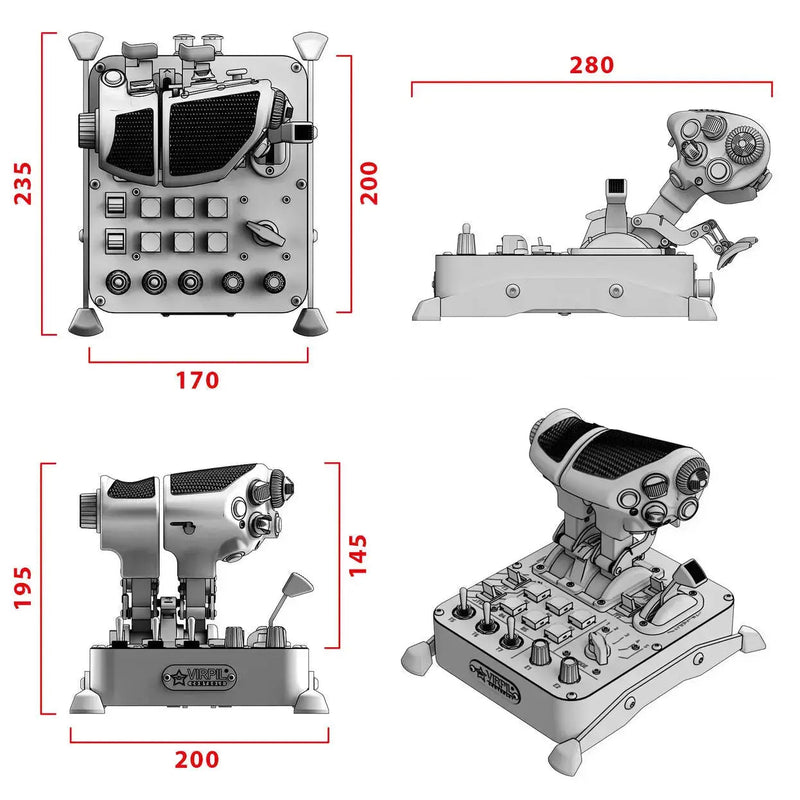 Virpil Controls MongoosT-50CM3 Throttle - Sim Race Webshop B.V.