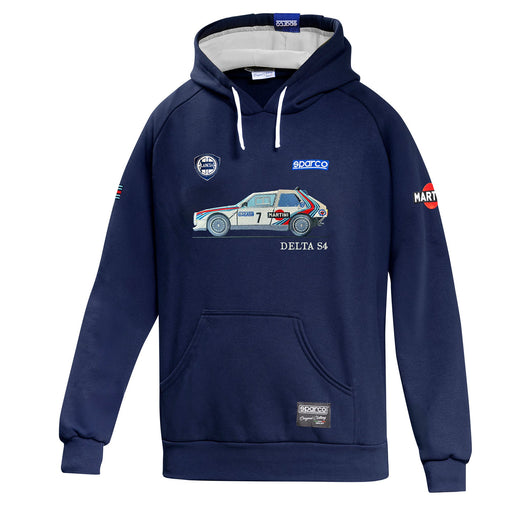 Sparco Lancia Martini S4 Hoodie — Blue/White — front
