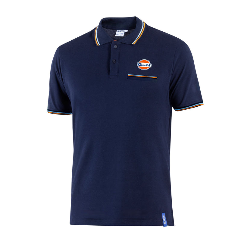 Sparco Gulf Piqué Pocket Polo — Navy blue — view 1