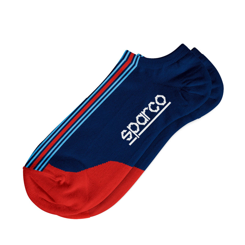 Sparco Martini Racing Iconic Low Cut Socks — Navy blue/Red — view 2