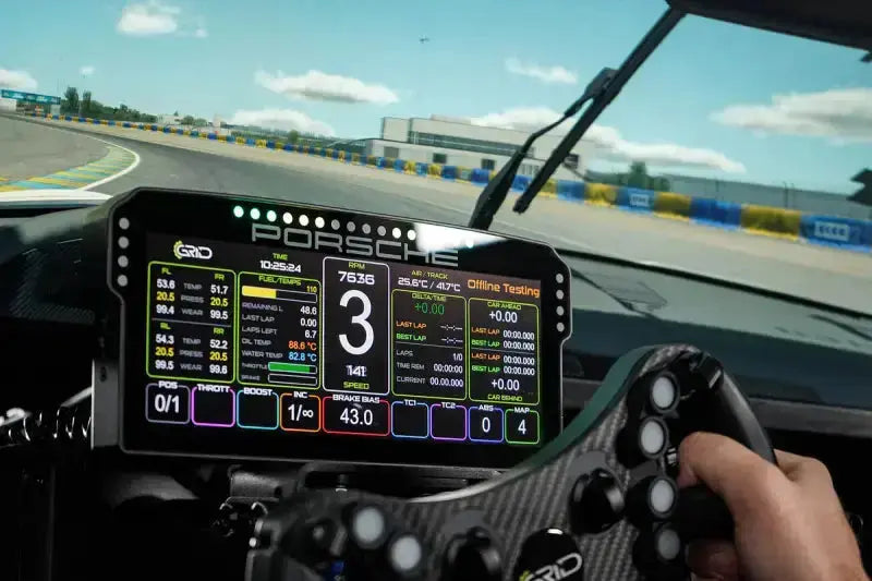 GRID Engineering Porsche 911 GT3 Cup Dashboard Display Unit - Grid Engineering by Sim-Lab - Sim Race Webshop product image 4