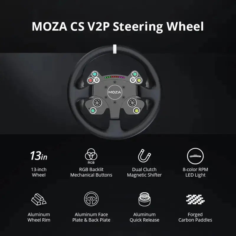 MOZA Racing CS V2P Steering Wheel - MOZA Racing - Sim Race Webshop product image 5