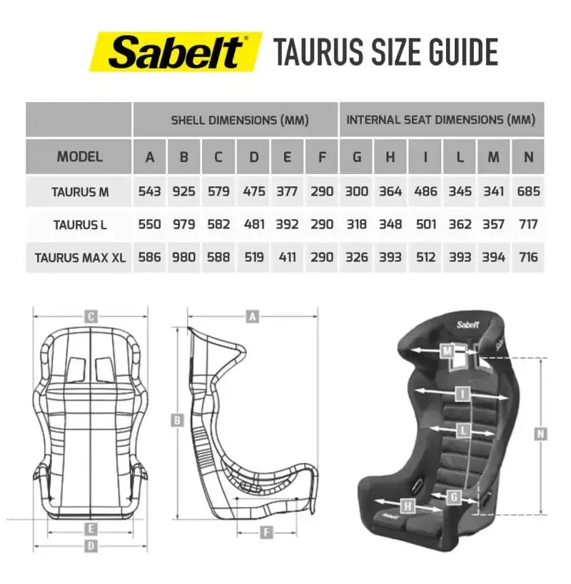 Sabelt TAURUS - Black - Sabelt - Sim Race Webshop product image 3