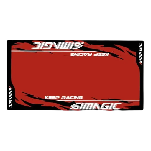 Simagic Floor Mat – Black / Red - Simagic - Sim Race Webshop product image 1