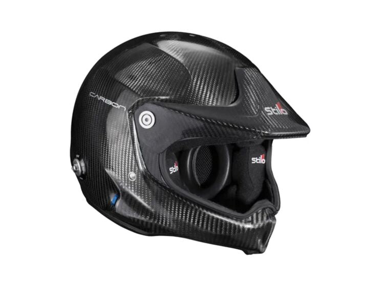 Stilo WRX RAID Carbon (with peak) - Snell SA2025 Helmet – Stilo - WRX RAID Carbon (with peak) - SNELL SA2025