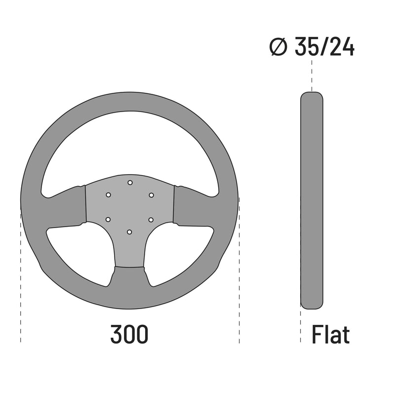 Sparco P300 Steering Wheel — 