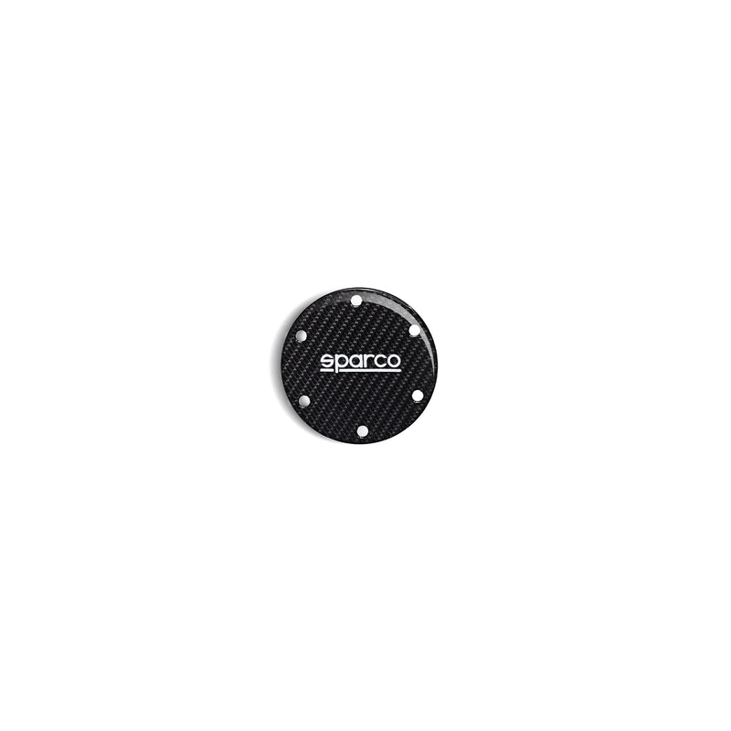 Sparco Carbon Horn Delete Plate – Gloss — 