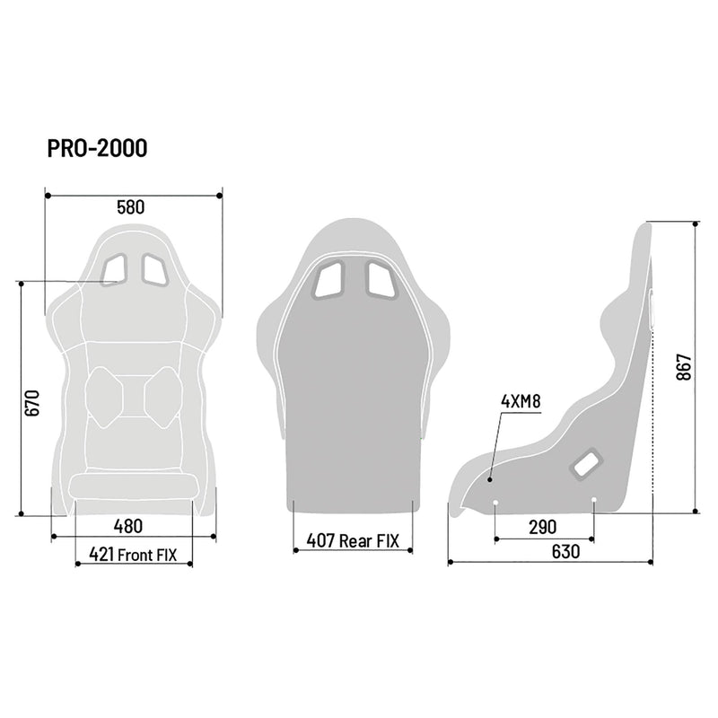Sparco Pro 2000 QRT Martini Edition - Grey — Grey