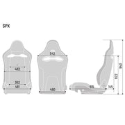 Sparco SPX Carbon SPORTS SEAT - Left Side - 00974ZNRSX — Black
