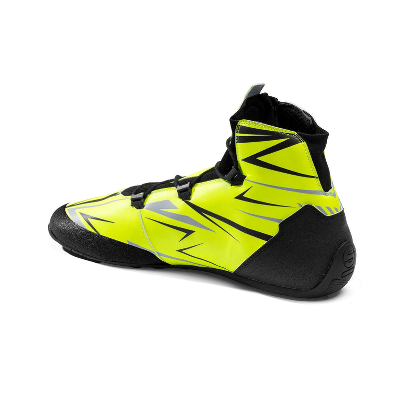 Sparco K-Rapid Racing Shoes – Lace Version — Fluorescent yellow/Black