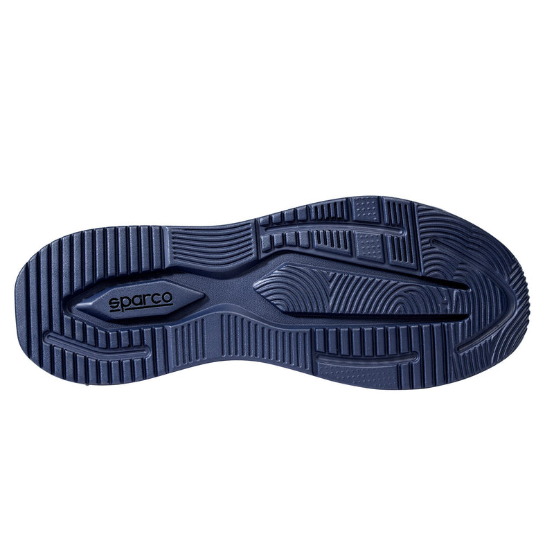 Sparco Safety Shoes S1PS Turbo Flinger ESD Sneaker Unisex Navy/Light Blue — Navy Blue/Lime