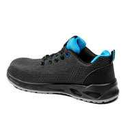 Sparco Horizon Tek Fresno Safety Shoes S3S ESD Unisex Black — Black/Sky Blue