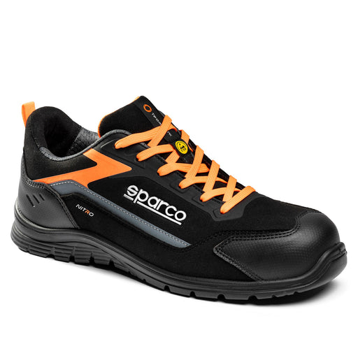 Sparco Nitro Elfyn Safety Shoes S3S - Grey — Dark grey/Fluorescent yellow