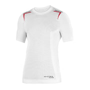 Sparco Base Layer K-Carbon T-Shirt — White/Red
