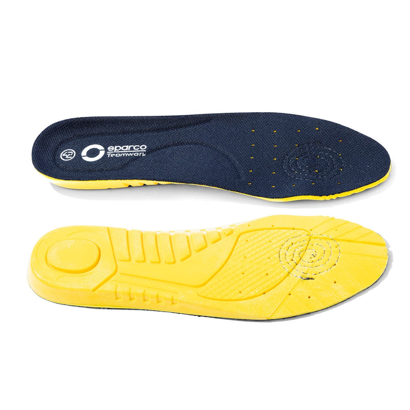 Sparco Replacement Insoles Safety Shoes - Black — Black/Yellow