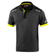 Sparco Tech Toledo Polo Shirt —  grigio scuro / giallo fluo
