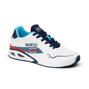 Sparco S-Light Martini Racing Sneakers - White/Navy — White/Navy blue