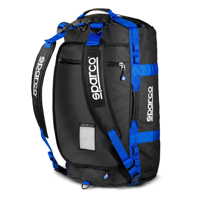 Sparco Dakar-S Duffel Bag - Black/Blue — Black/Light Blue