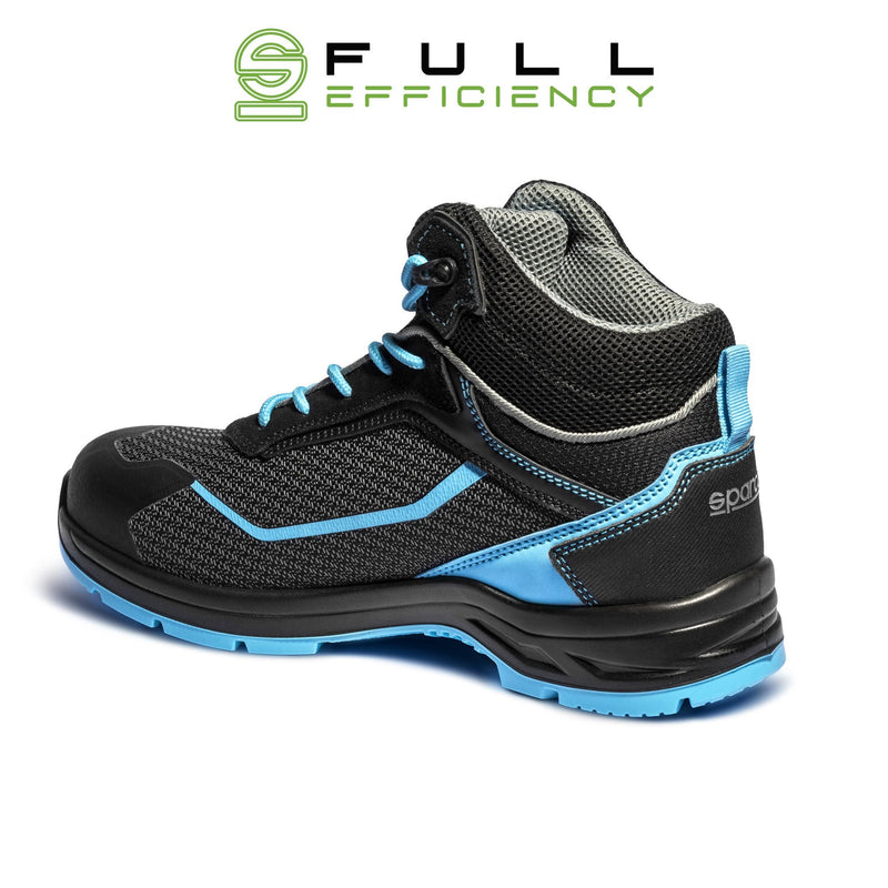 Sparco Safety Shoes S3 Indy-HE Sunny ESD Unisex Black/Light Blue — Black/Sky Blue