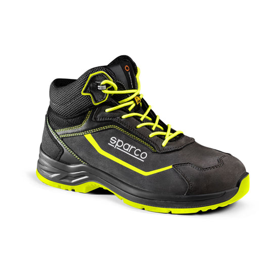 Sparco Safety Shoes S3S Indy-H Juri ESD Unisex Dark Grey/Fluorescent Yellow — Dark grey/Fluorescent yellow