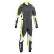 Sparco Kerb Advanced Karting Suit — Dark grey/Fluorescent yellow