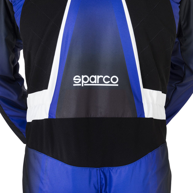 Sparco Prime-K Advanced Karting Suit — Electric Blue/White/Black