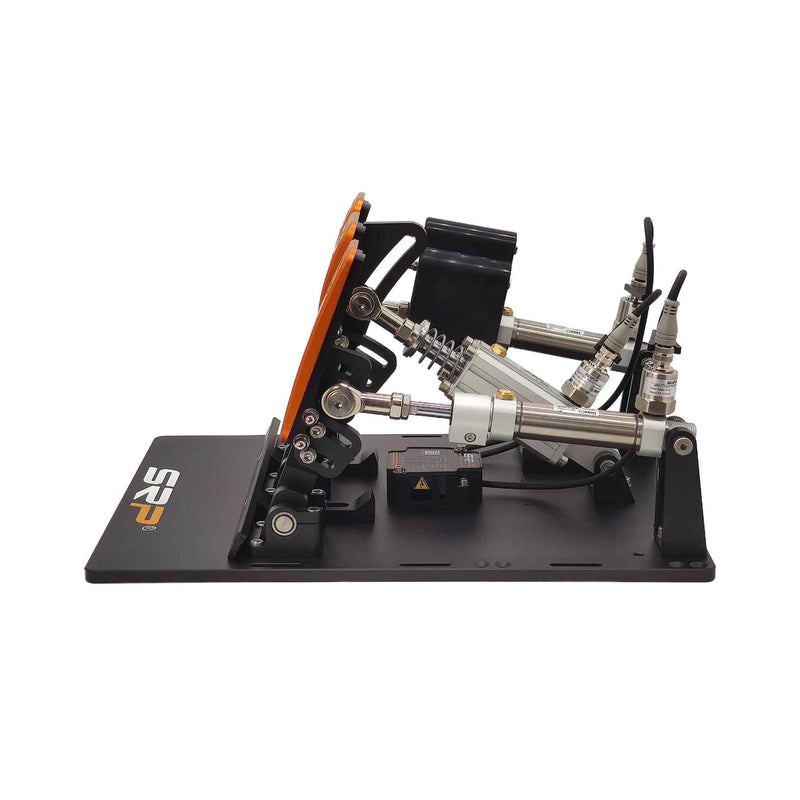 SRP GT-R 3P Black Edition pneumatic sim racing pedals – product view 2