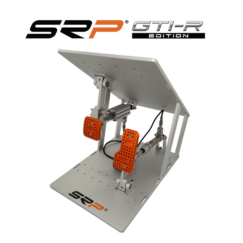 SRP GTI-R 2P Gray Edition pneumatic sim racing pedals – product view 2